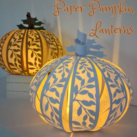 paper pumpkin lantern examples