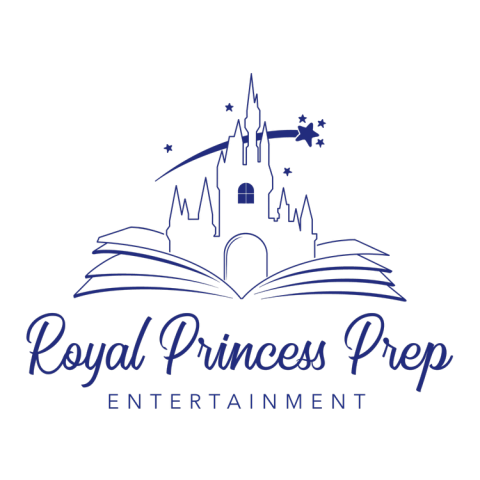 Royal Princess Prep logo featuring a castle and storybook