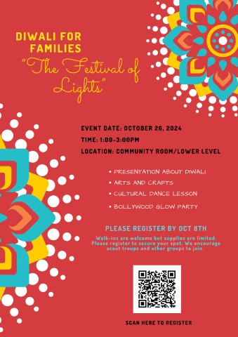 Diwali flyer created by Beena Lambrou