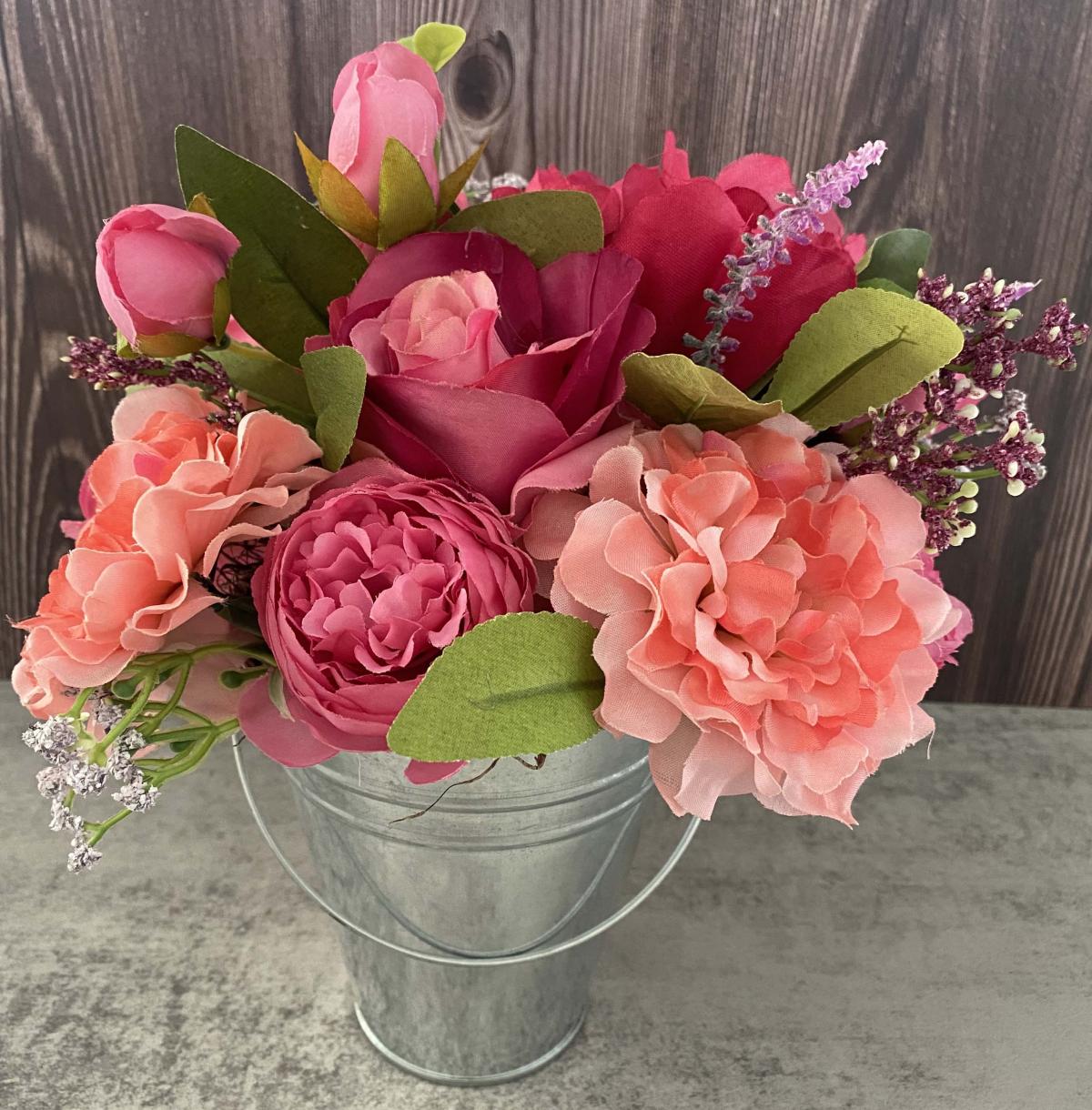 pink floral arrangement