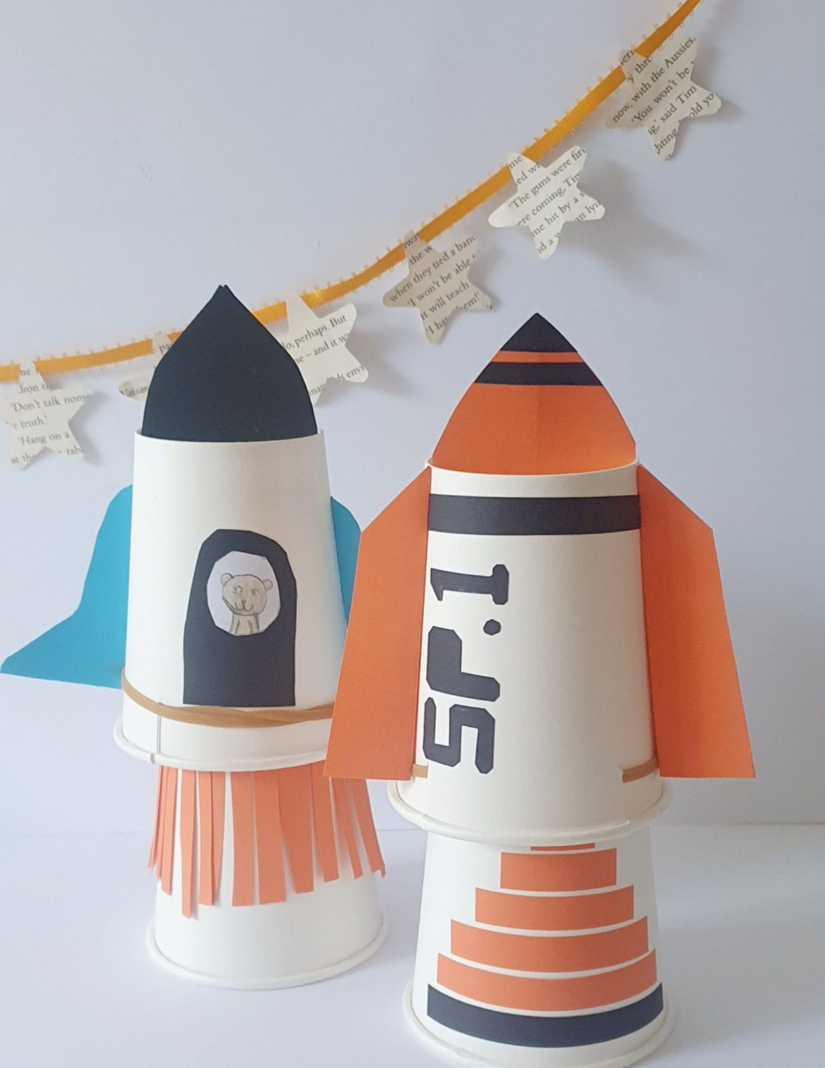 Paper Cup Rocket Ship